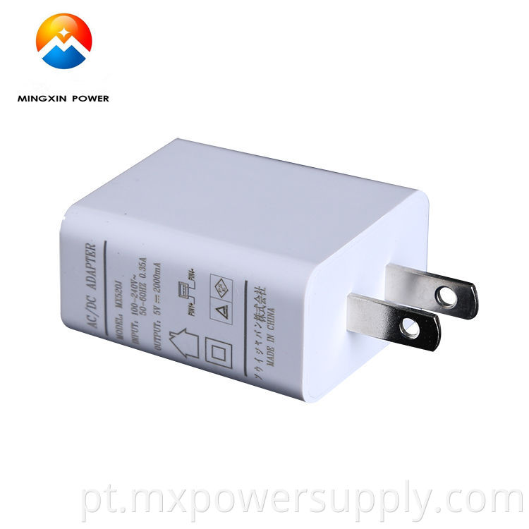 Plug de Japão AND 110V AC DC 5V2.4A Adaptador PSE Certificado USB carregador 2A